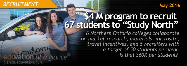 $4M program to recruit 67 students to "Study North"