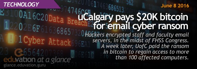 uCalgary pays $20K bitcoin for email cyber ransom