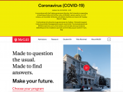 McGill home page - March 14