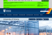 uVic home page - March 14